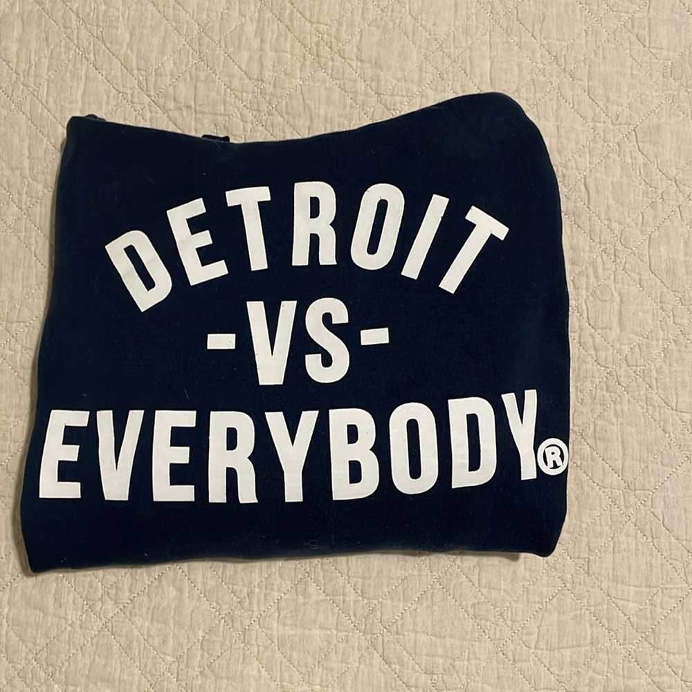 Detroit VS Everybody Navy Hoody (Medium Unisex)